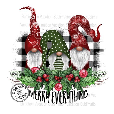 Download Free Christmas sublimation designs Christmas gnome png Xmas print png Crafts